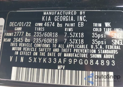 2023 Kia Sportage Ex z USA, uszkodzony, nr VIN 5XYK33AF9PG084893